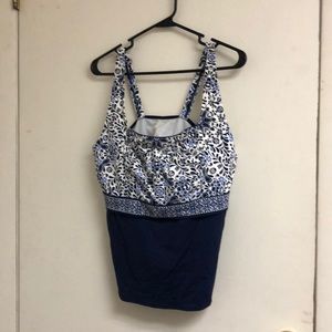 Lands End Tankini Top 16W